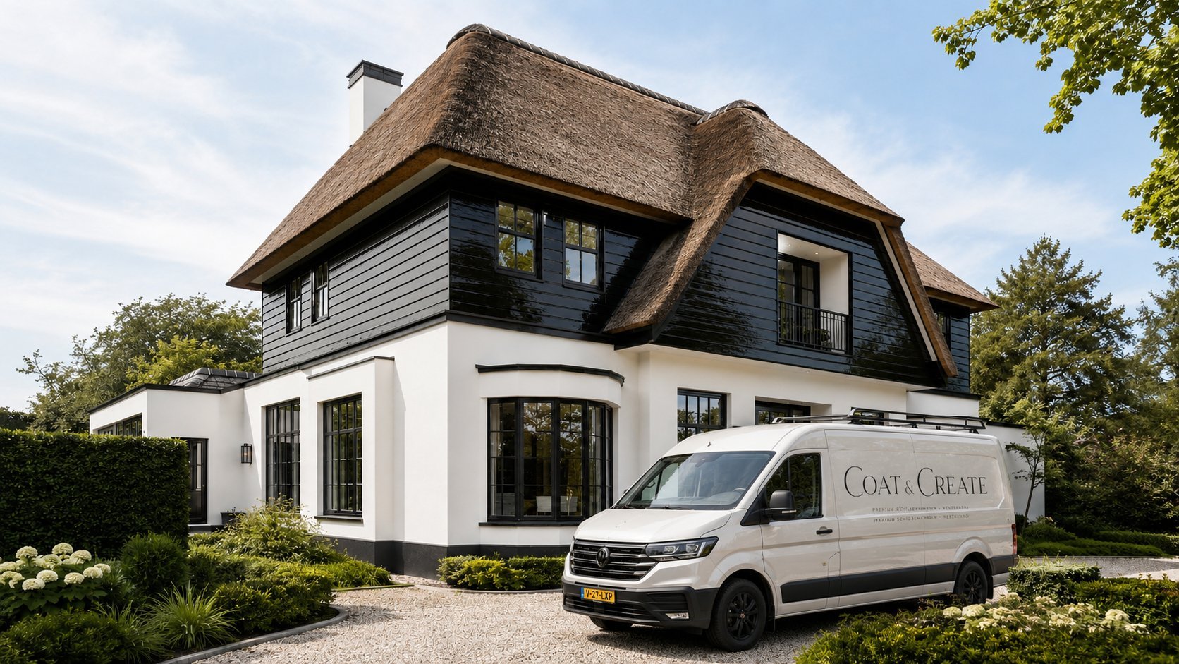 Gevelonderhoud en dakpannen coaten woning regio Alkmaar